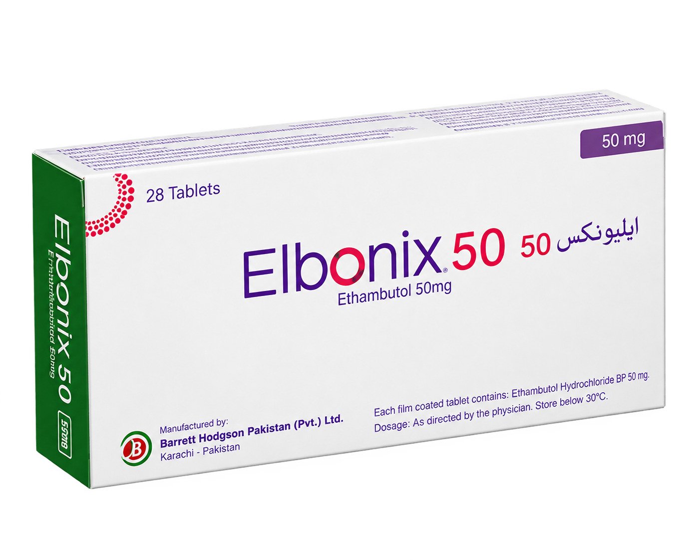 Elbonix 50 medicine box